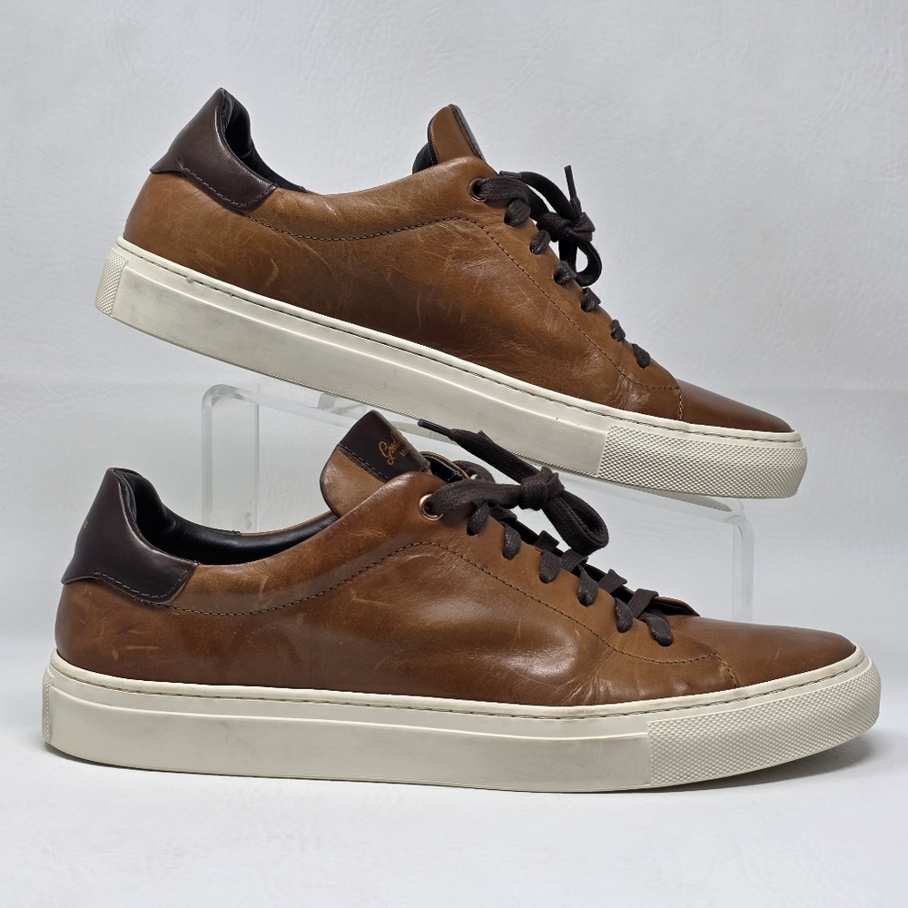 Good Man Brand Mens Legend Cognac Low Tops Sneakers Shoes Size 10 Pre-owned - Picture 2 of 11